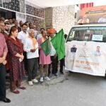 उदयपुर में सांसद, विधायक ने दिखाई हरी झण्डी दिखा शुरू किया ग्राम रथ अभियान