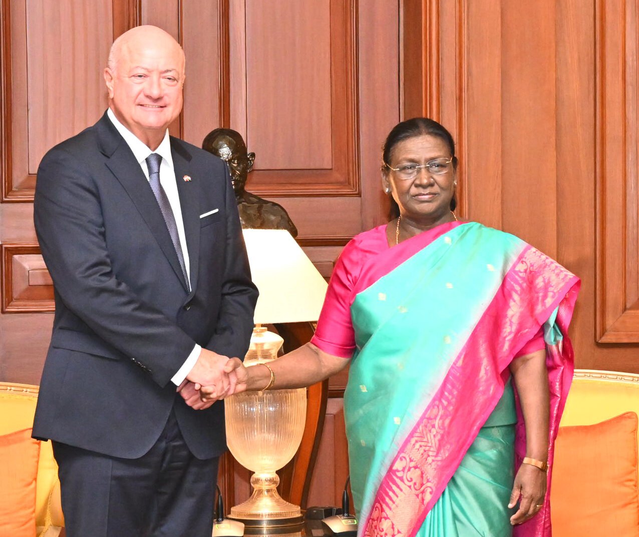 ऑस्ट्रिया के फेडरल चांसलर ने राष्ट्रपति से भेंट की