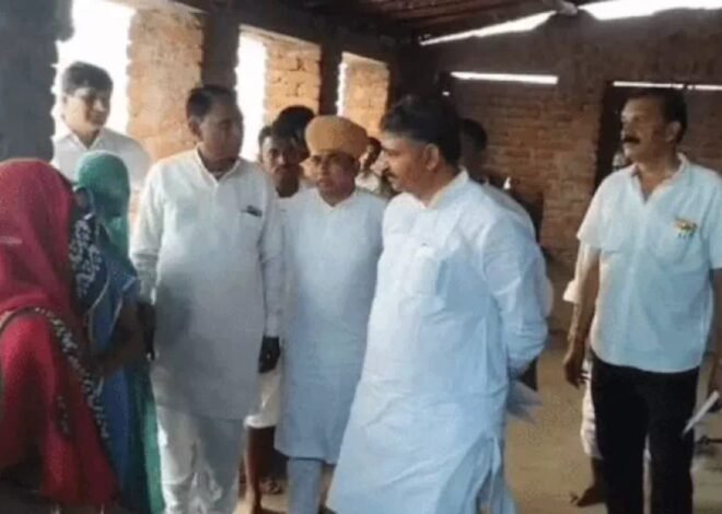 लालपुरा पहुंचे नेता प्रतिपक्ष जूली, 5 बच्चों की मौत पर भडके